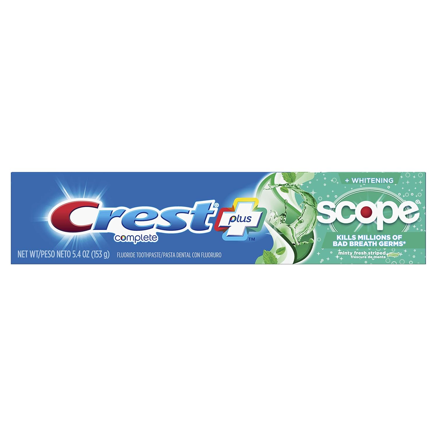 Crest Complete Plus Scope Whitening Toothpaste  Minty Fresh Striped 5.4 oz
