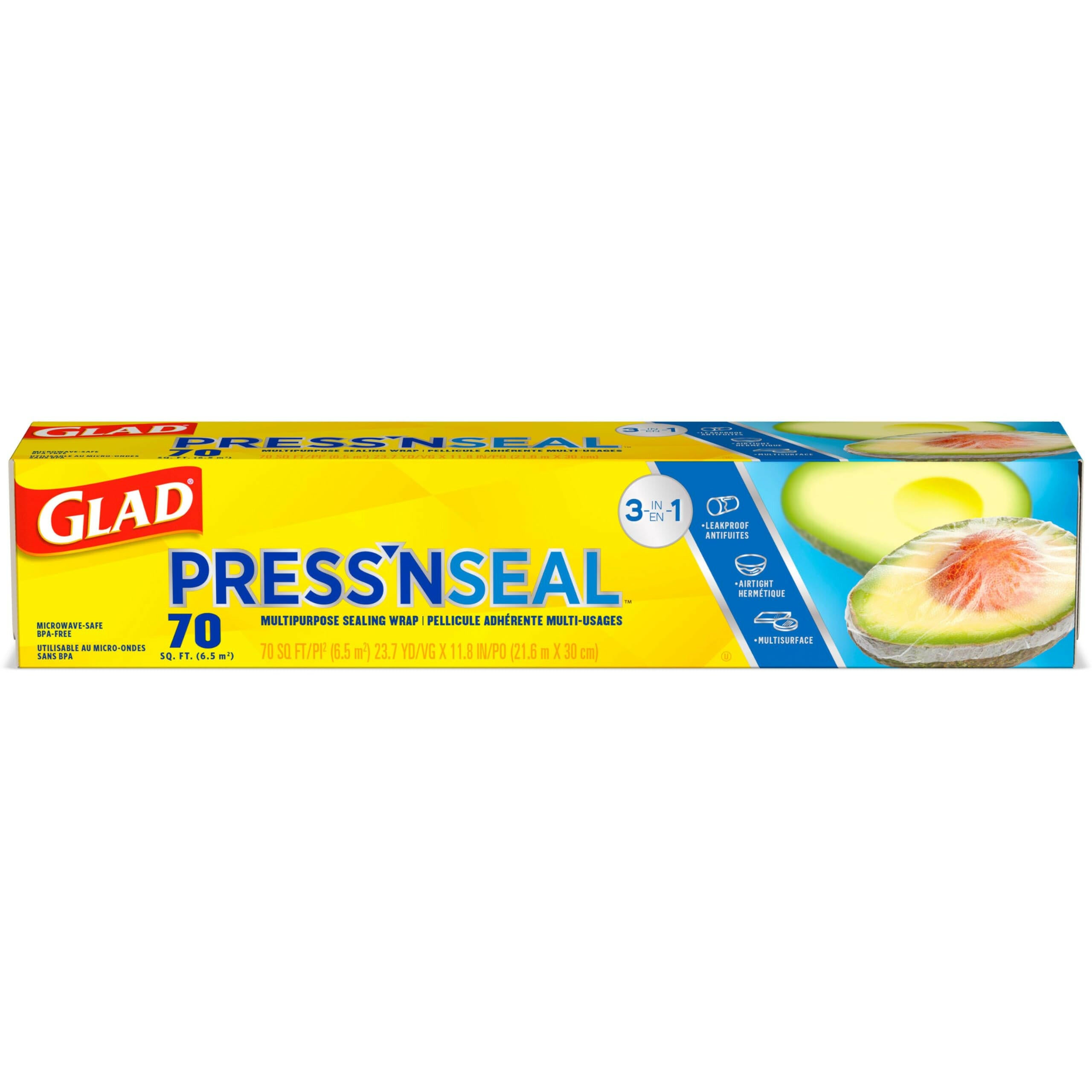Glad Press'N Seal Food Wrap 70Sq.Ft