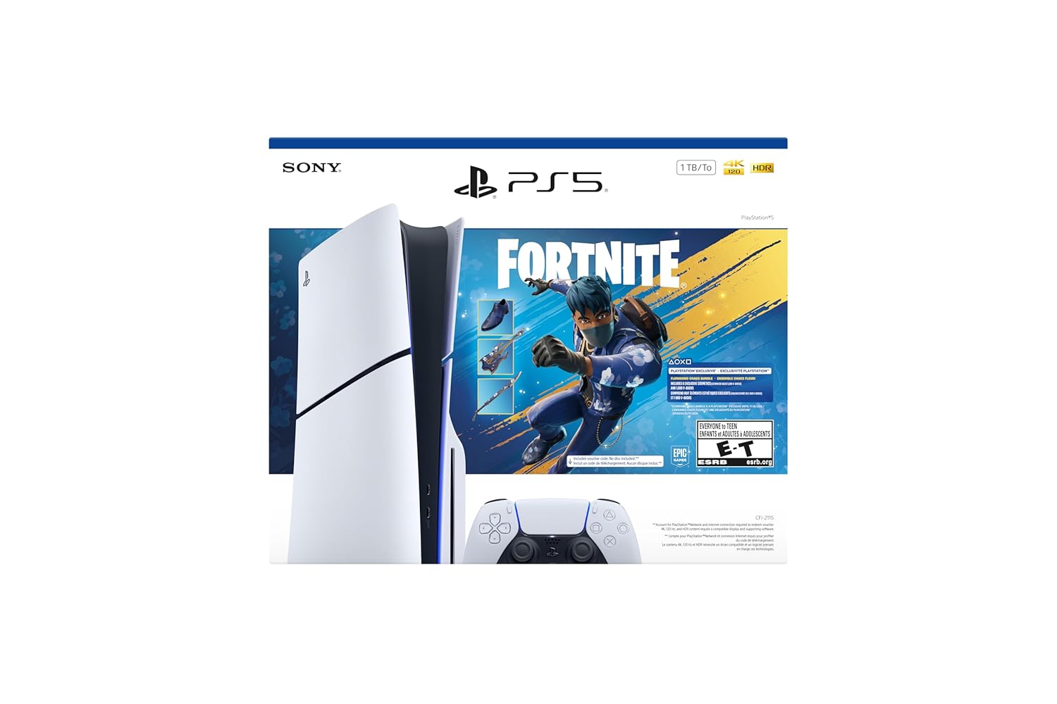 PlayStation 5 Console slim disc - Fortnite Flowering Chaos Bundle