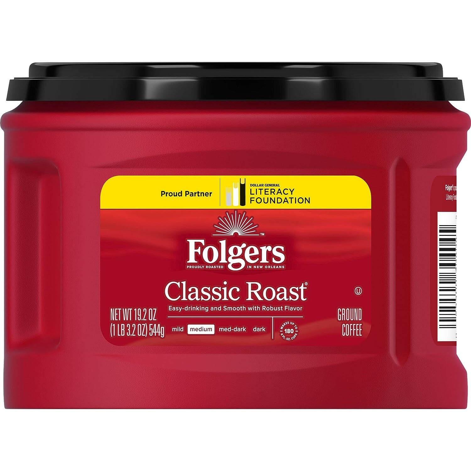 Folgers Classic Roast Instant Coffee, 19.20 oz