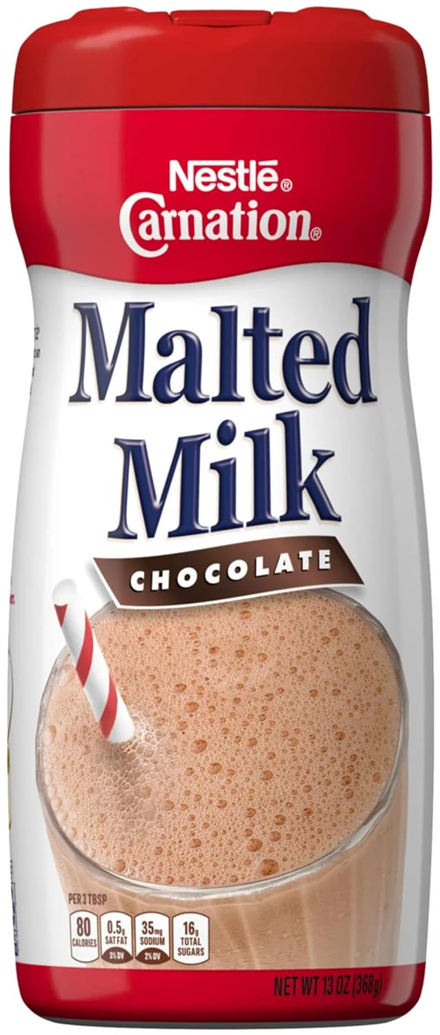 Carnation Malted Milk, Chocolate, 13-Ounce Jars