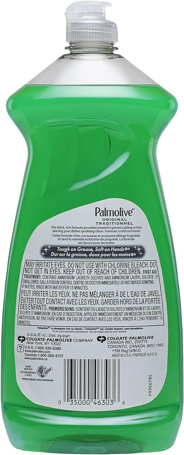 Palmolive Dishwashing Liquid Dish Soap, Original 28oz