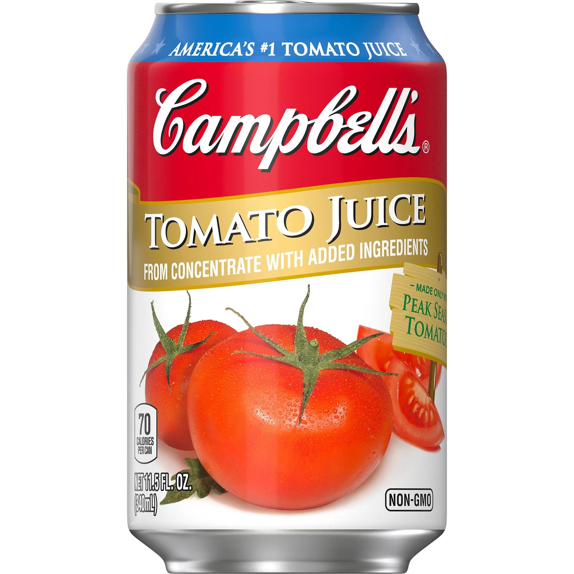 Campbell's Tomato Juice, 100% Tomato Juice, 11.5 oz
