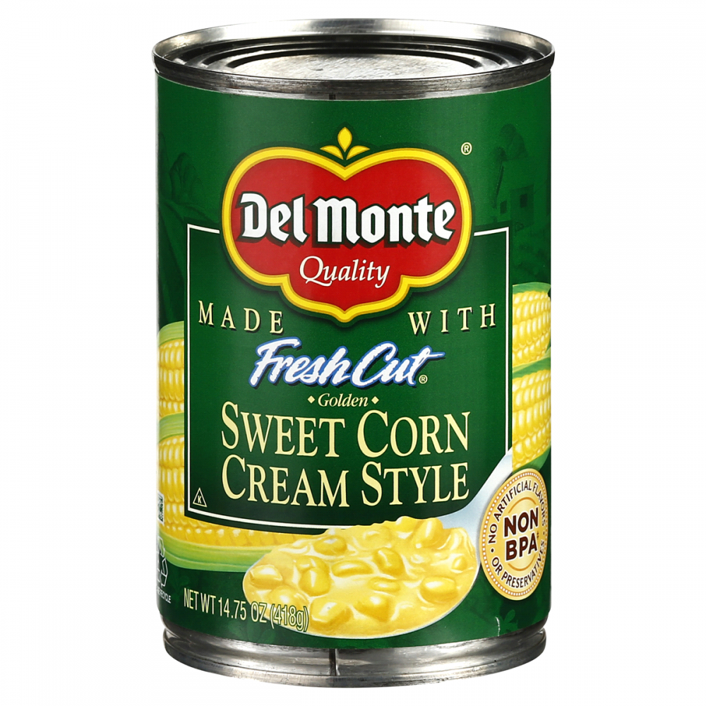 Del Monte Sweet Cream Corn, Canned Vegetables, 14.75 oz Can