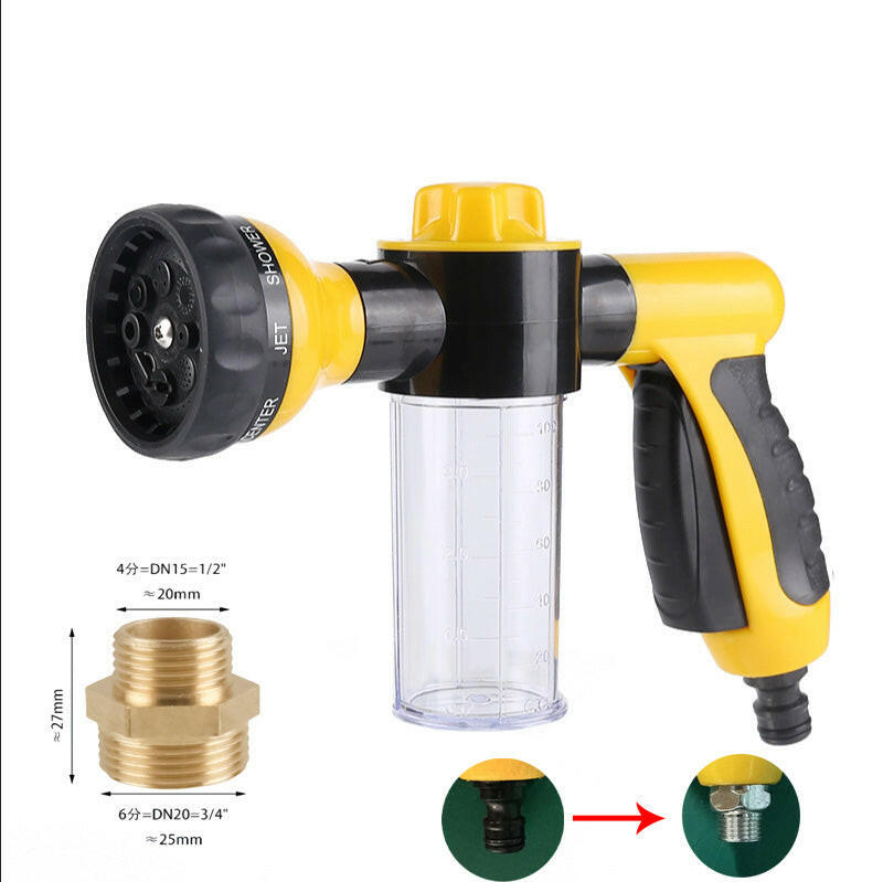 Hose Sprayer Nozzle for Pet Bath and Adjustable 3 Mode Cleaning! -  Free Shower Adapter Included