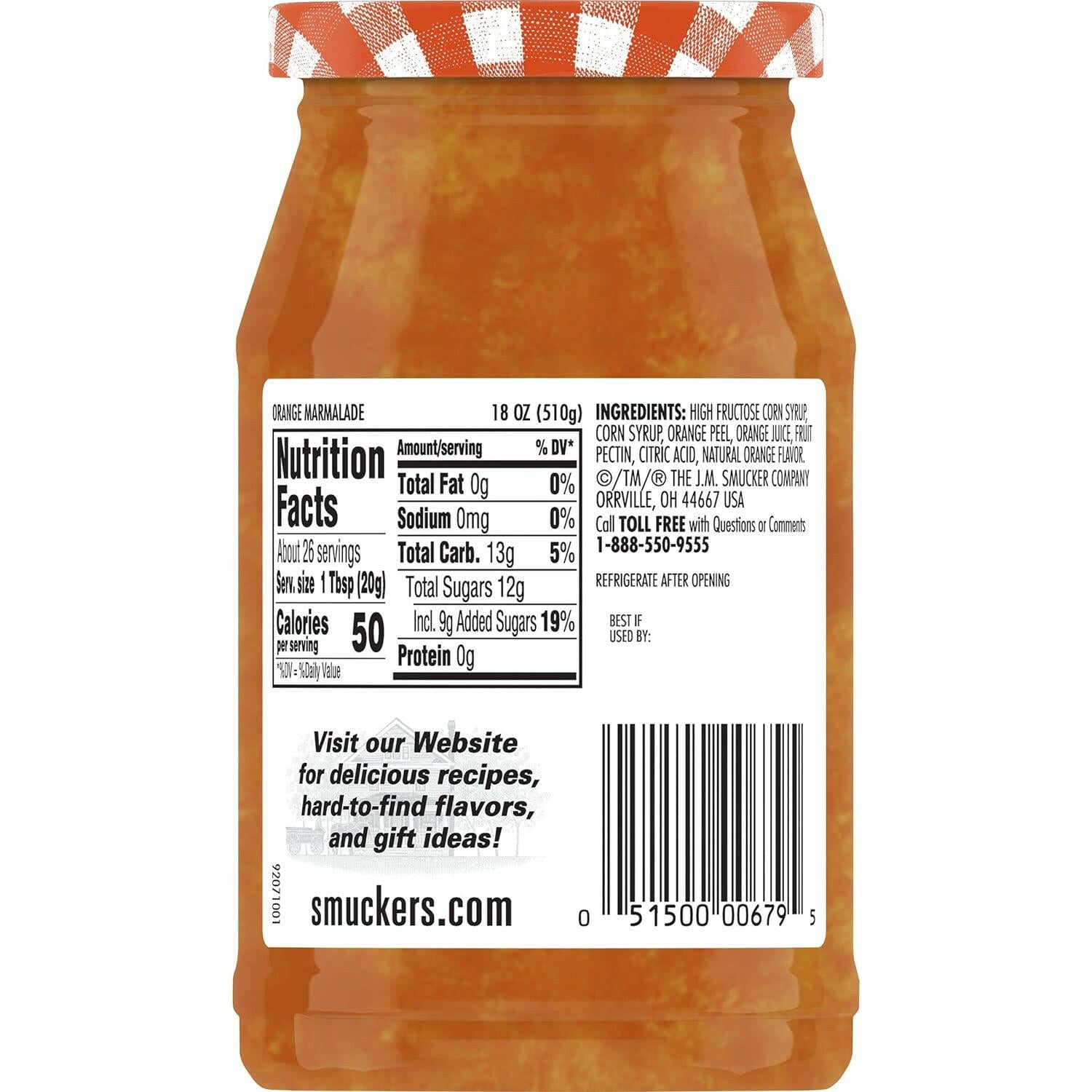 Smucker's Sweet Orange Marmalade, 18 oz.