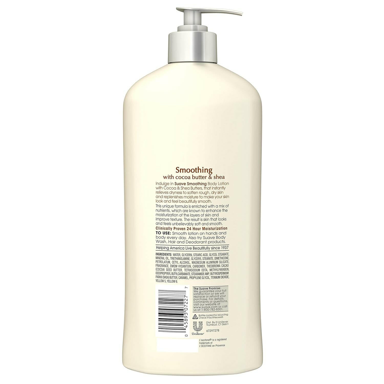 Suave Body Lotion, Cocoa and Shea butter, 18 oz