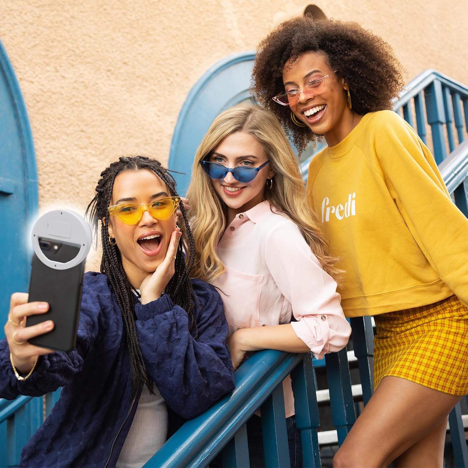 Selfie Ring Light with 36 LED for Phone/Tablet/iPad Camera [UL Certified] Portable Clip-on Fill Round Shape Light-White