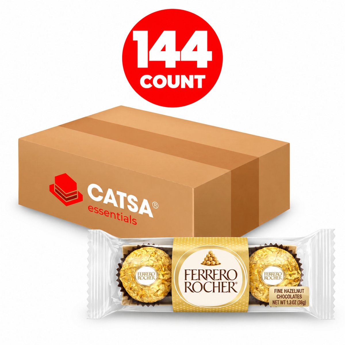 FERRERO ROCHER 3PC 1 EA - PACK OF 144