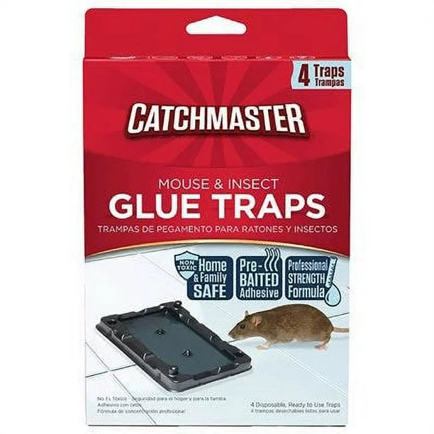 Catchmaster Mouse & Insect Glue Traps, 4-Count