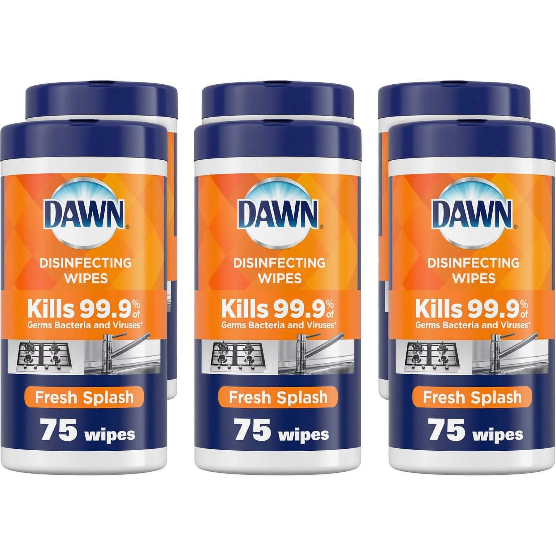 Dawn Disinfecting Wipes, Fresh Scent  75 CT