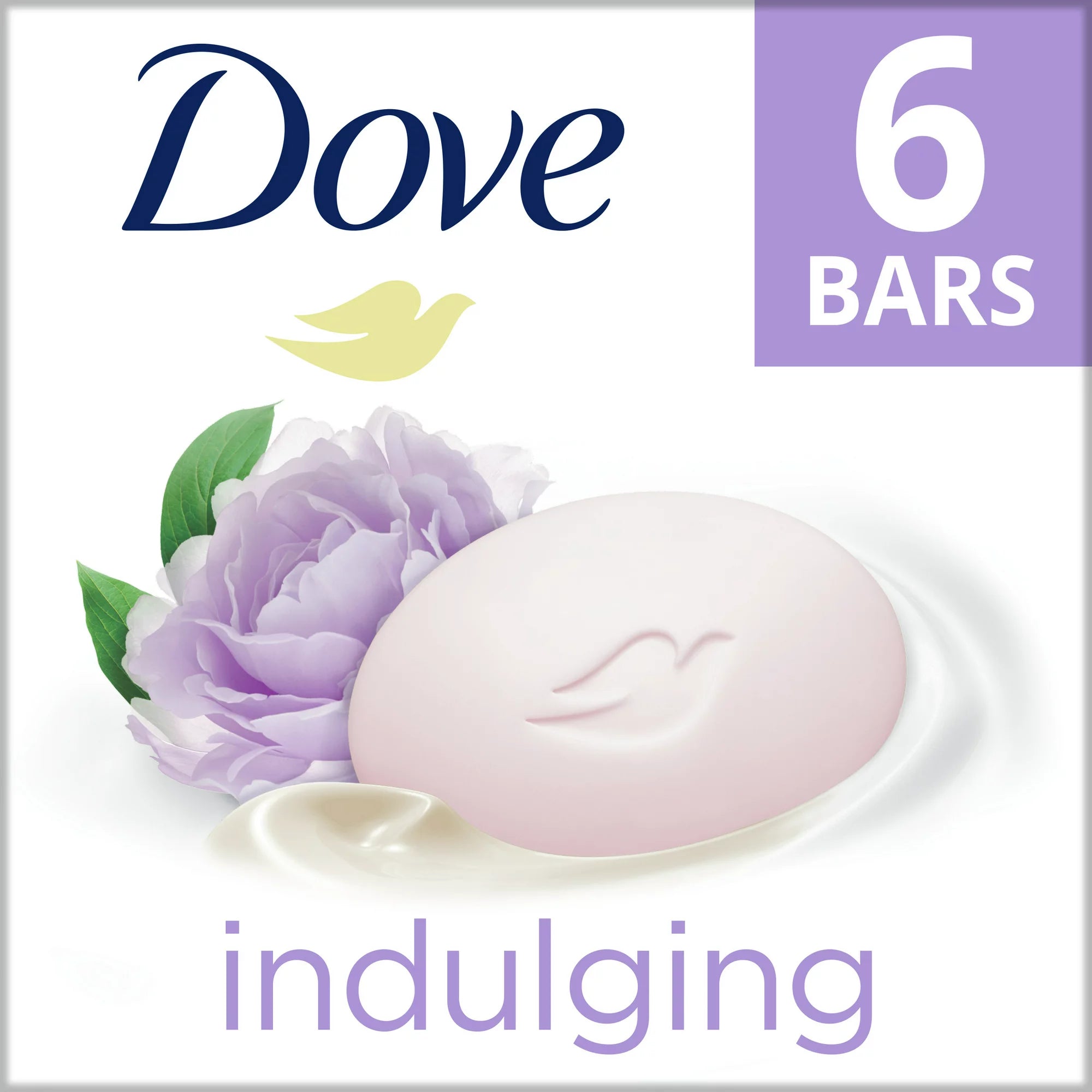 Dove Indulging Sweet Cream More Moisturizing Than Bar Soap, 3.75 oz., 6 CT.