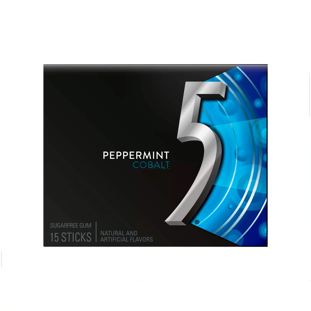 Wrigley's 5 Cobalt Sugar Free Gum, Peppermint, 10 Count