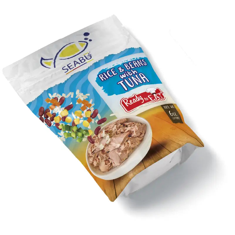 (Pack of 12) SEABU Rice & Beans with Tuna Ready to Eat Meal – 6 oz