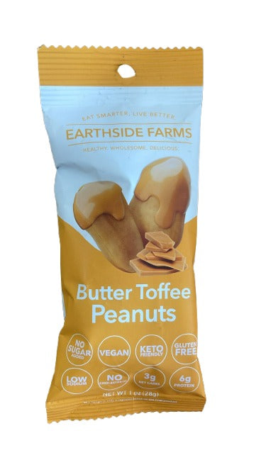 Earthside Farms Dry Roasted Peanuts – No Artificial Flavors, Colors, or Preservatives 1.5 oz