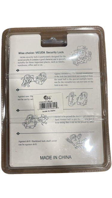 Vicuda Top Security Padlock, Brass Cylinder, 70mm