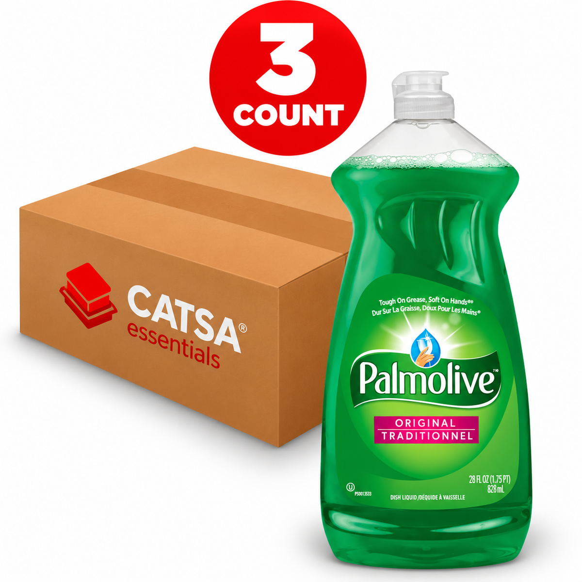 PALMOLIVE ORIGINAL DISH LIQUID 28 FL OZ - PACK OF 3