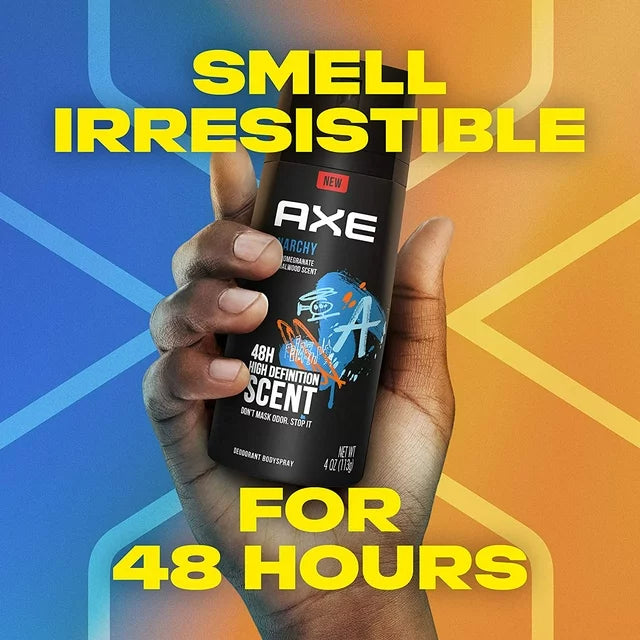 Axe Anarchy Body Spray for Men, 4 Oz