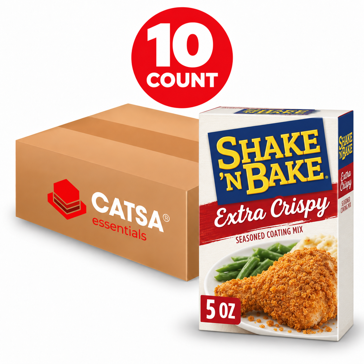 SHAKE 'N BAKE EXTRA CRISPY 5 OZ - PACK OF 10