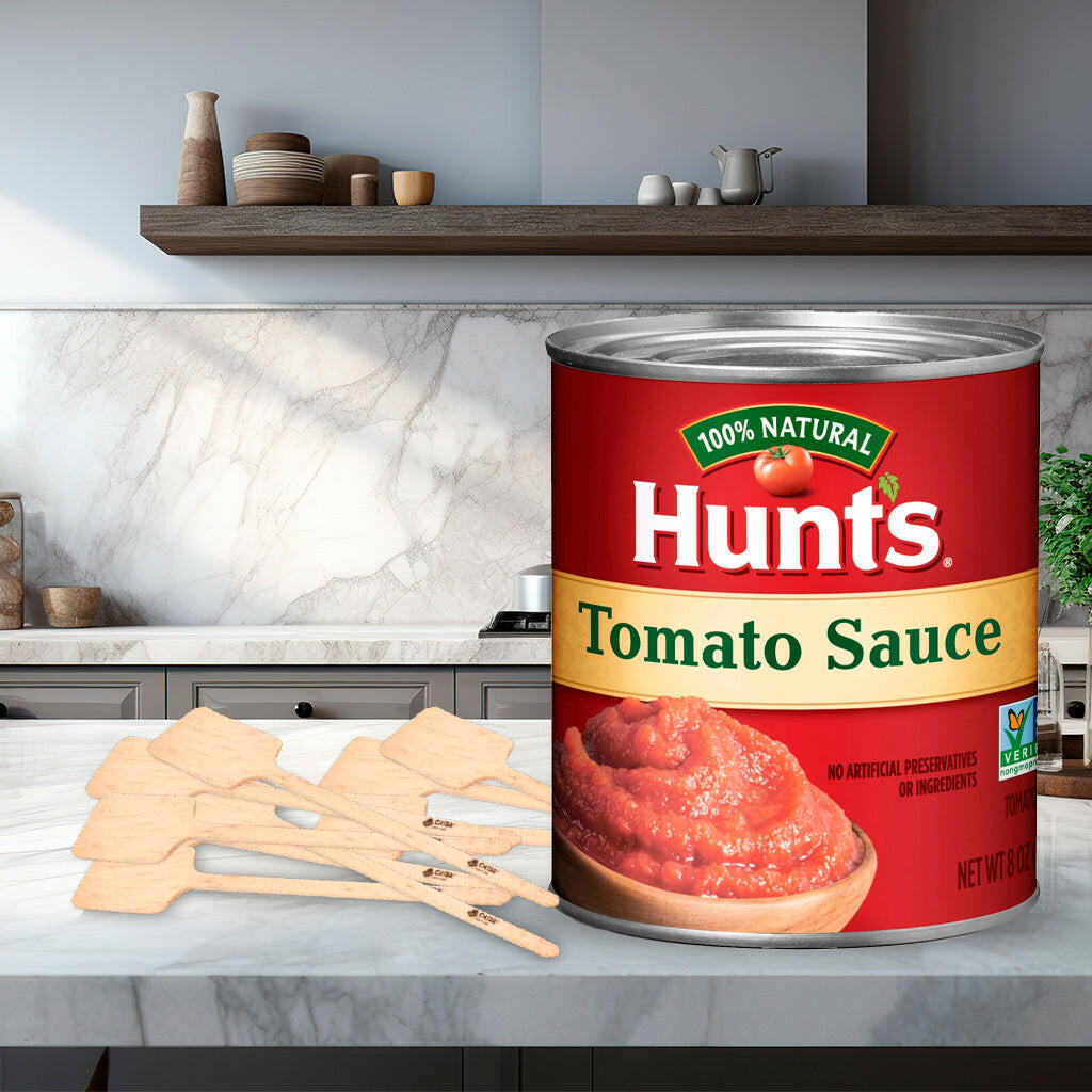 15 Tomato Sauce 8 oz Cans + 15 Catsa Essentials Stirrers