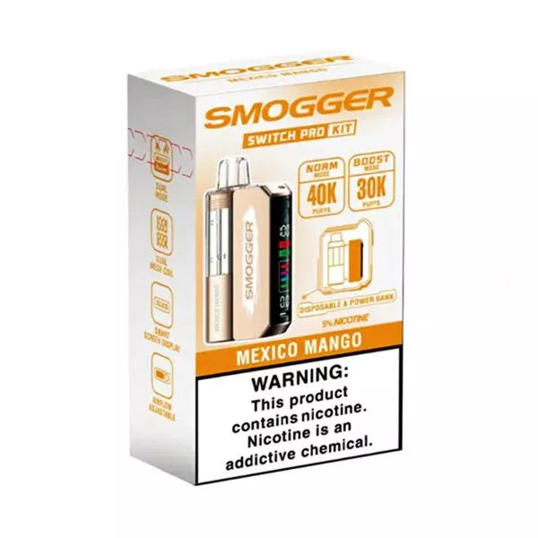 Smogger Switch Pro Kit Disposable Vape – 40,000 Puffs Dual Mode Rechargeable Device