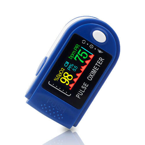 Fingertip Pulse Oximeter - Accurate Blood Oxygen Saturation Monitor  (Royal Blue)