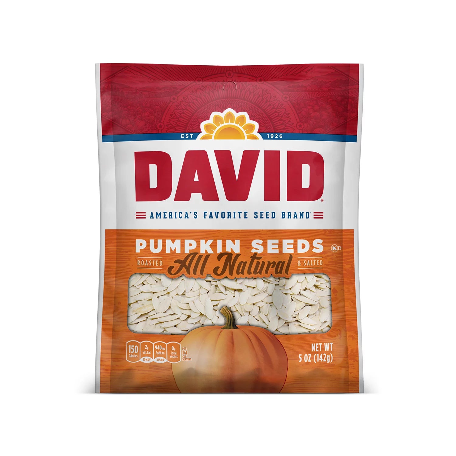 David Roasted and Salted Pumpkin Seeds, 5 oz.