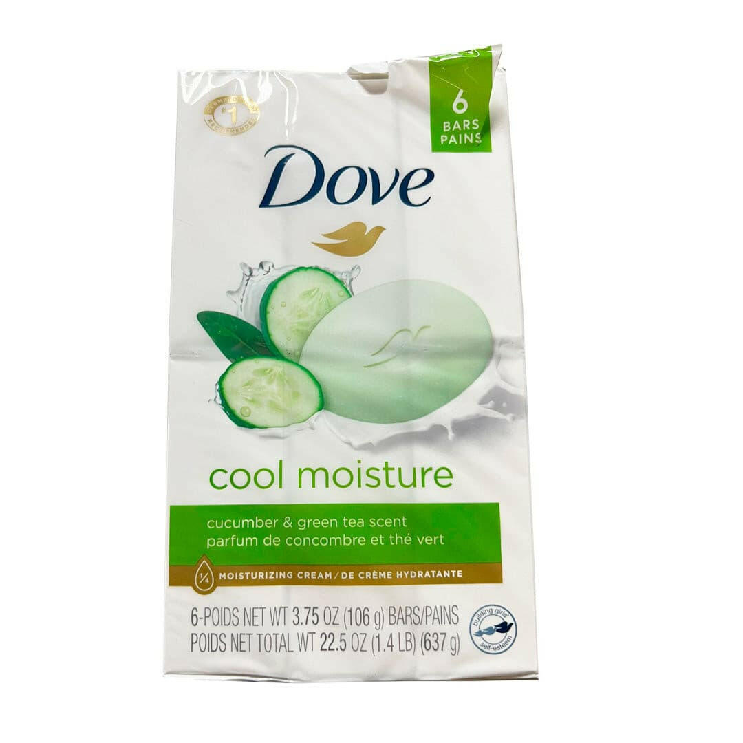 Dove Cool Moisture Beauty Bar Soap 6 Bar 3.75 oz.