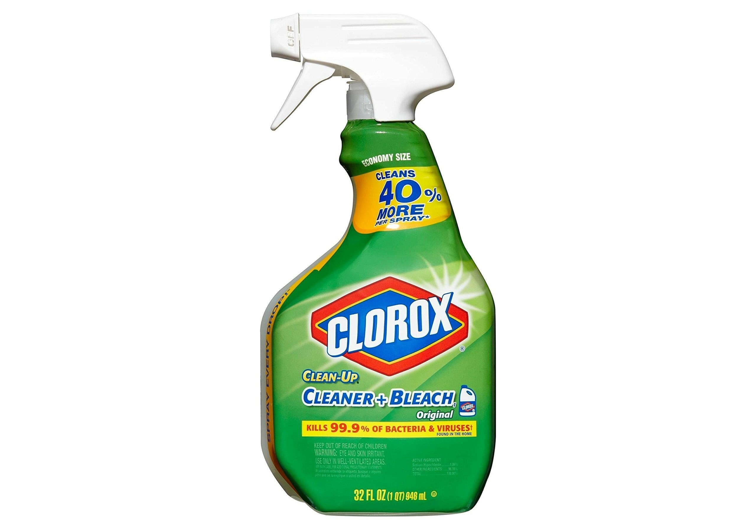 Clorox Bleach Cleaner,  trigger spray bottle 32 OZ.