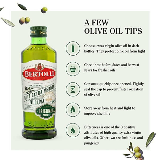 Bertolli extra virgin olive oil, 17 oz..