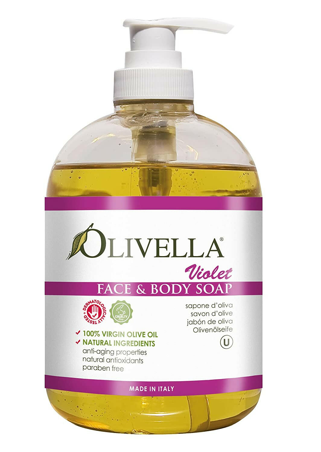 Olivella F&B Liq Soap Violet 16.9 Fl Oz.