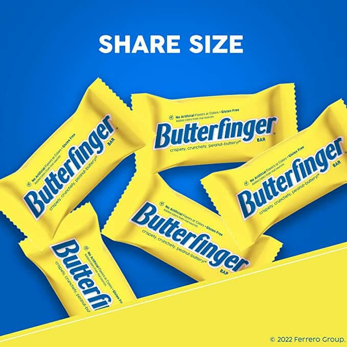 Butterfinger Share Pack Candy Bar 3.7 oz., 18 ct Box.