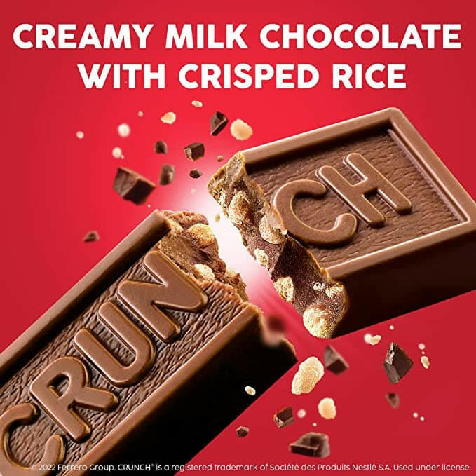 Crunch Candy Pieces made of milk chocolate 18/2.75 OZ.