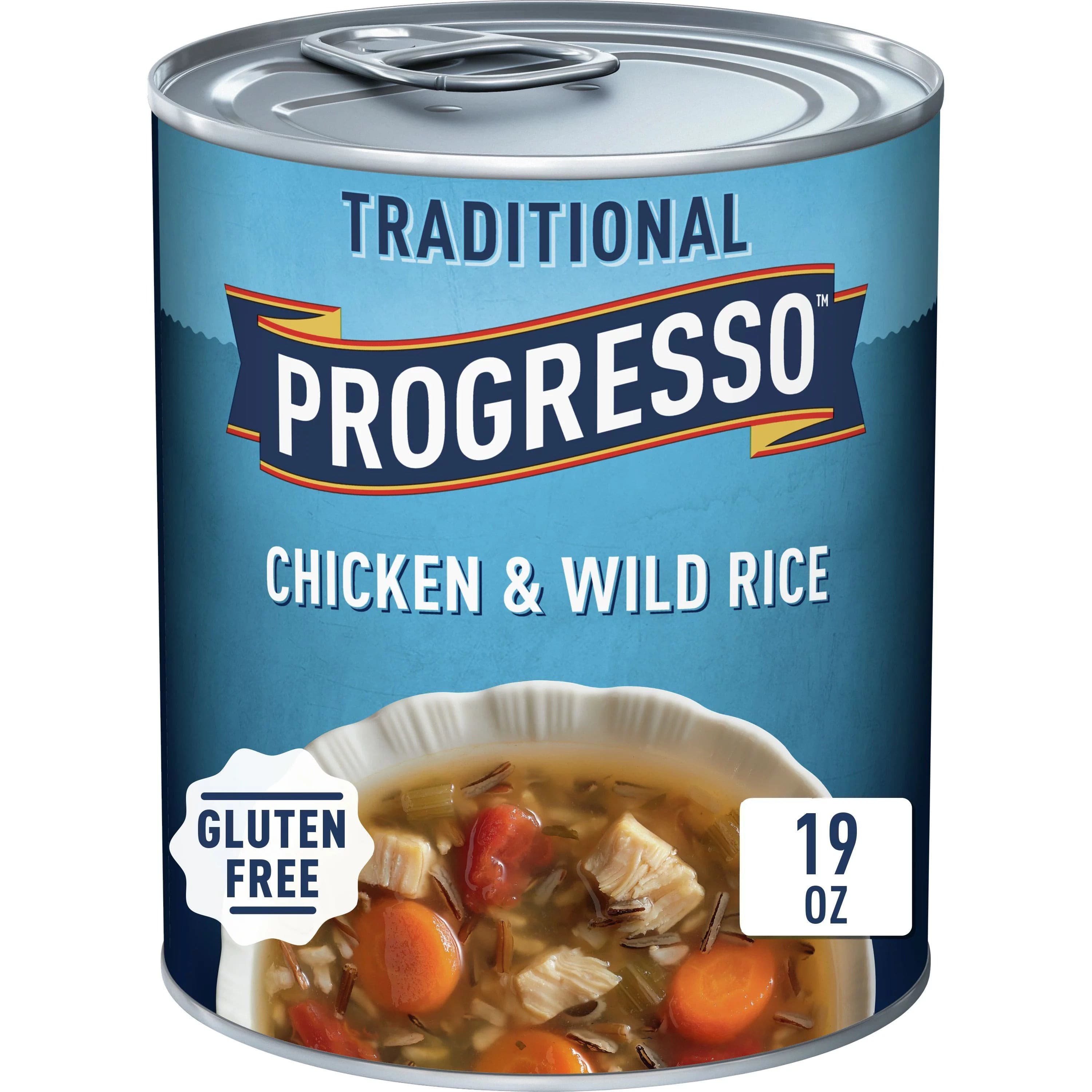 Progresso Traditional, Chicken and Wild Rice Soup, Gluten Free, 19 oz..