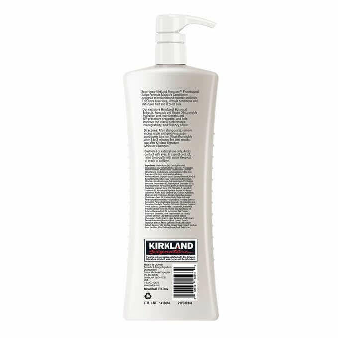 Kirkland Signature Moisture Conditioner, 33.8 fl oz, 1-count.