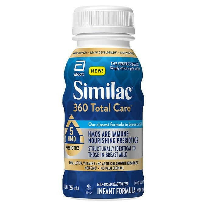 Similac 360 Total Care Ready-to-Feed Infant Formula 8 fl oz, 24-pack.